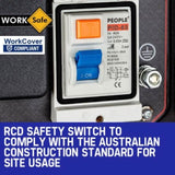 GENPOWER 4.2kW Peak 3kW Rated Generator Single-Phase Petrol - Site Portable V219-GENPTLGPRB4K3