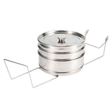 Stackable 3 Tier Stainless Steel Steamer Cooker Pot Set Cook Food Pressure Pot Accessories V1294-YM0901-3118200175611