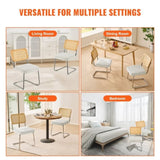 VEVOR Chairs, Set of 2, Mid Century Modern Dining Chair, Upholstered Velvet Accent Chair with V952-TBYCYTERBS202HFWRV0