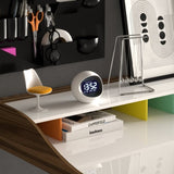 Newgate Centre Of The Earth Lcd Alarm Clock White V398-NGLCD/COTE2