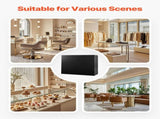 Reception Desk, 1200 x 480 x 1100 mm Rectangular Front Counter Table, Office Reception Counter with V952-YBQTJX3CDCCJ3IW3IV0