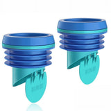 2PC Toilet Flanges Wax Rings with Prevent Backflow Valve -Thick Wax Bowl Ring Fits 3.2-4In Waste V1366-AZ2-W-15751
