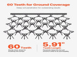 Drag Harrow, 5 x 4.5 ft Durable Chain Harrow with 60 Sharp Teeth, Suitable for ATV UTV Tractor, V952-LP545FTGDK00K6HARV0