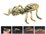 Adorable Desktop Ant Shaped Golden Ornament Stylish Home Decor 4Pcs V1369-AZ3-W-15917