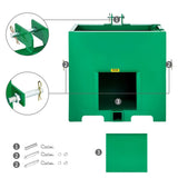 VEVOR Ballast Box for 3 Point Counterweight Category 1 Tractor Powder Heavy—Duty V952-YZXSD1L2YCGREEN01V0