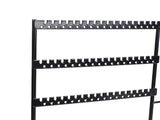 Jewelry Organizer Stand Metal Earring Holder Bracelet Necklace Display Rack with Wooden Base for V1294-YM0901-3117250138611