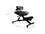 Levede Kneeling Chair Office Ergonomic Black DH1031-BK