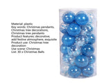 30Pcs Decorative DIY Tree Hanging Balls-Lake Blue 6cm V1263-JX-777