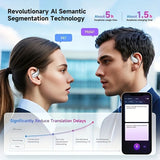 AI Translation Earbuds Real-Time Translation for 144 Languages Smart Meeting Assistant Secure V1106-HYZQ007