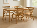 Levede 4x Dining Chairs Kitchen Windor Oak CH1035-2-OAX2