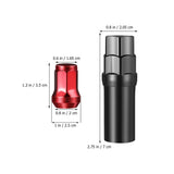 Red Hub Nut Replacement Caps for Car Tire Lug Nuts Wheel Covers Protective Caps V1366-AZ2-W-11310