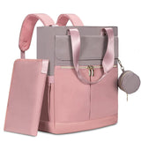 Pink and Grey Stylish Nappy Bag Backpack - Multi-Functional Diaper Bag with Insulated Pockets, V888-ELOSUNG27265