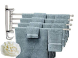 4-swivel Towel Rack Bar Rod Rail Holder Bathroom Kitchen 304 Stainless Steel V1294-YM0727-JY15661