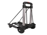 Folding Hand Truck Aluminum Alloy 4 Wheels 40kg Load Dolly Cart for Shopping Luggage V1294-YM0901-3111240231111