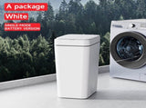 White Smart Sensor Trash Can Slim, Durable, and Hands-Free Waste Bin for Kitchen, Bathroom, or V888-ELOSUNG36783
