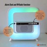 Bluetooth Rechargeable Speaker - Wireless Phone Charging LED Lamp Alarm Clock V238-SUPDZ-40832907182160