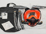 Adult Full Face Snorkel Mask Dual Tube 180&deg Panoramic Anti-Fog, Unisex Snorkelling Gear for Outdoor V1232-FJQ-D-005
