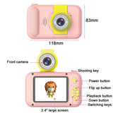 Reversible Mini Hd Child Camera With 8G Card Reader - Blue PRL-5036903060DBT