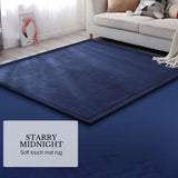 Soft Touch Ultra Plush Memory Foam Tatami Midnight Blue Mat - 150 x 200 CM V262-LGH-0088B