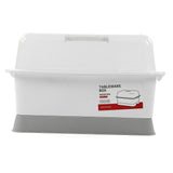 Dish Drainer Minimalist Dustproof Space Saving Dish Drying Bowl with Lid for Home Kitchen L V1294-YM0716-3118220114212