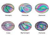 Reflective Luminous Glow Basketball Wear-Resistant PU Big hexagon 1Pc V1308-DSZKI-287