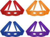 4pcs Turtle Eye Masks, Funny Halloween Masquerade Costume Mask for Kids Adults Turtles Party V1259-DP01-A-4878