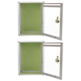WHAMVOX 2 Pcs Modern Mailbox Wall Mount Transparent Office V1189-WXFWAL-20260326-02312
