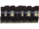 6 Pairs MERINO WOOL SOCKS Mens Heavy Duty Premium Thick Work Socks Cushion BULK - Brown - 6-11 V563-6AUSOCKS-BRN-6-11