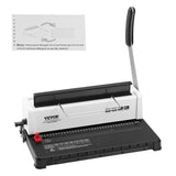 Coil Spiral Binding Machine, Manual Book Maker 34-Holes Binding 120 Sheets, Punch Binder with V952-ZDJ20TQSSD32IJ2STV0
