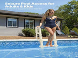 5-Step Inclined Robust Pool Ladder of 2 Handrails for 1219.2-1371.6mm Pool V952-DXYCTTBGGSLBDVP4TV0