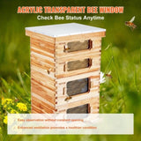 VEVOR Bee Hive 40 Frame Bee Hives Starter Kit, Beeswax Coated Cedar Wood, 2 Deep 2 Medium Bee V952-CTFXSMSHX2ZH12ZO0V0