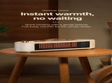 Compact Desktop PTC Ceramic Heater, Quick Warm Electric Heater With 450W/800W Two Heating Settings, V1221-XM-LB2559-GM100