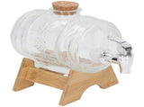 Beverage Barrel Thickened Glass Sealed Medlar Ginseng Wine Brewing Jar Dispenser with Faucet for V1294-YM0716-3118220128511