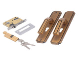 Front Exterior Door Handle Lockset Aluminum Alloy Silent Home Door Handle Lock with Keys for Bedroom V1294-YM0521-3114230026911