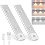 2 pcs Wireless LED Lights, Dimmable Under Cabinet Lights, Motion Sensor, 3 Lighting Modes, V1188-MS-227-0582