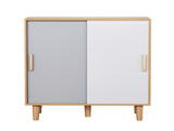Artiss Shoe Cabinet 30 Pairs Sliding Doors FUR-T-SHOE-SLD01-WD-AB