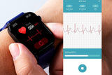 Smart Watch 1.96-Inch ECG Fitness Tracker with Heart Rate Oxygen Glucose Uric Acid and V1263-JX-7647-1