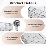 Corrugated Suction Cup Holder, New Movable Shower Shelf Suction Cup, No-Drill Wall-Mounted V1366-AZ2-W-11393