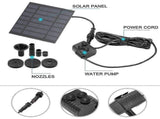 Circle Solar Fountain Pump with 6 Nozzles Water Feature V1263-JX-5563