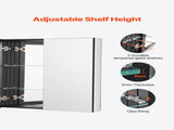 Medicine Cabinet, 26 x 30 inch, Medicine Cabinet for Bathroom with Mirror, Aluminum Frame Bathroom V952-JXYJJXJ2630IPL2I7V0