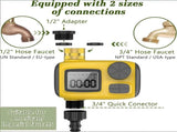 Smart Outdoor Watering Timer with Rain Delay & Manual Mode Automatic Garden Irrigation Controller V1107-CS-JHDSQ