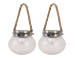 2Pcs Solar Glass Ball Waterproof Automatic LED Rotating Cracked Lantern Light for Lawn Terrace V1294-YM0703-3119230047711