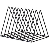 Triangle File Folder Racks and Magazine Holder,9 Lattice Metal Newspaper Holder Magazine File V1369-AZ3-W-03628