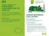 Purr Haven Green Bamboo Cat Litter 1 Carton 6 Packs Per Carton 2.5kg Per Pack V1165-PURRHAVEN-BAMBOO