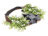 Creative Front Door Wreath with Bow 26 Letter Garden Outdoor Decorative Wreath V1294-YM0512-230329HR68-10