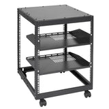 12U Open Frame Server 15''-40'' Adjustable Depth, Free Standing or Wall Mount Network Server V952-KFSJJH12U2340SDYTV0