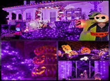 Solar String Lights Outdoor, 2 Pack LED Solar Outdoor Lights Solar Fairy Lights with 8 Lighting V1107-124-28380-PUR3