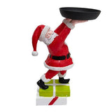 Christmas Snowman Treats Holder Santa Holding Tray Fruit Bowl Rack Resin Home Party Food Snack V1294-YM0523-10317070