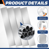 100-Pack 304 Stainless Steel Shim Stock, Burr Free Cutting Process, for Mechanical Calibration Door V1369-AZ3-W-12084