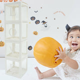 Baby Shower Decorationss Box,Baby Shower Decorations for Girl Boys Transparent Square Block V1369-AZ3-W-12661